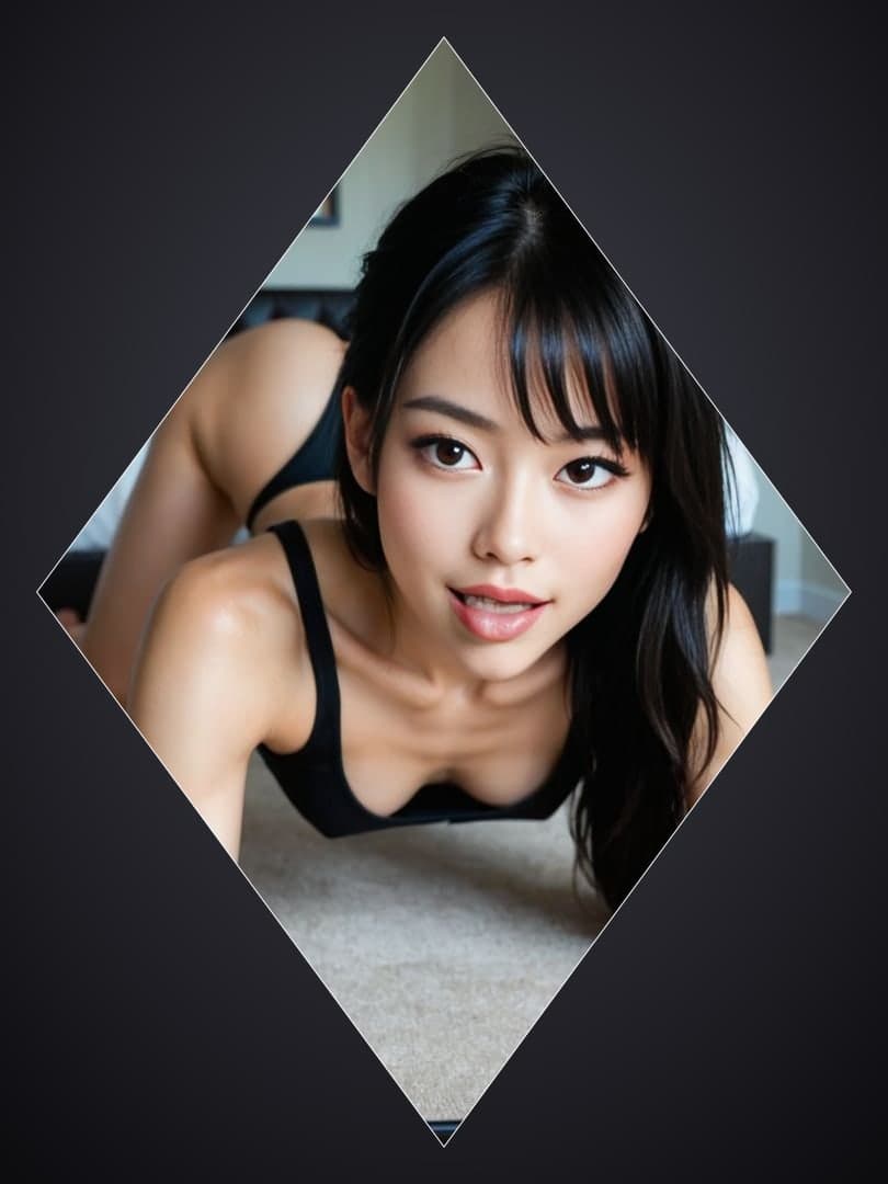 All fours POV bedroom gaze