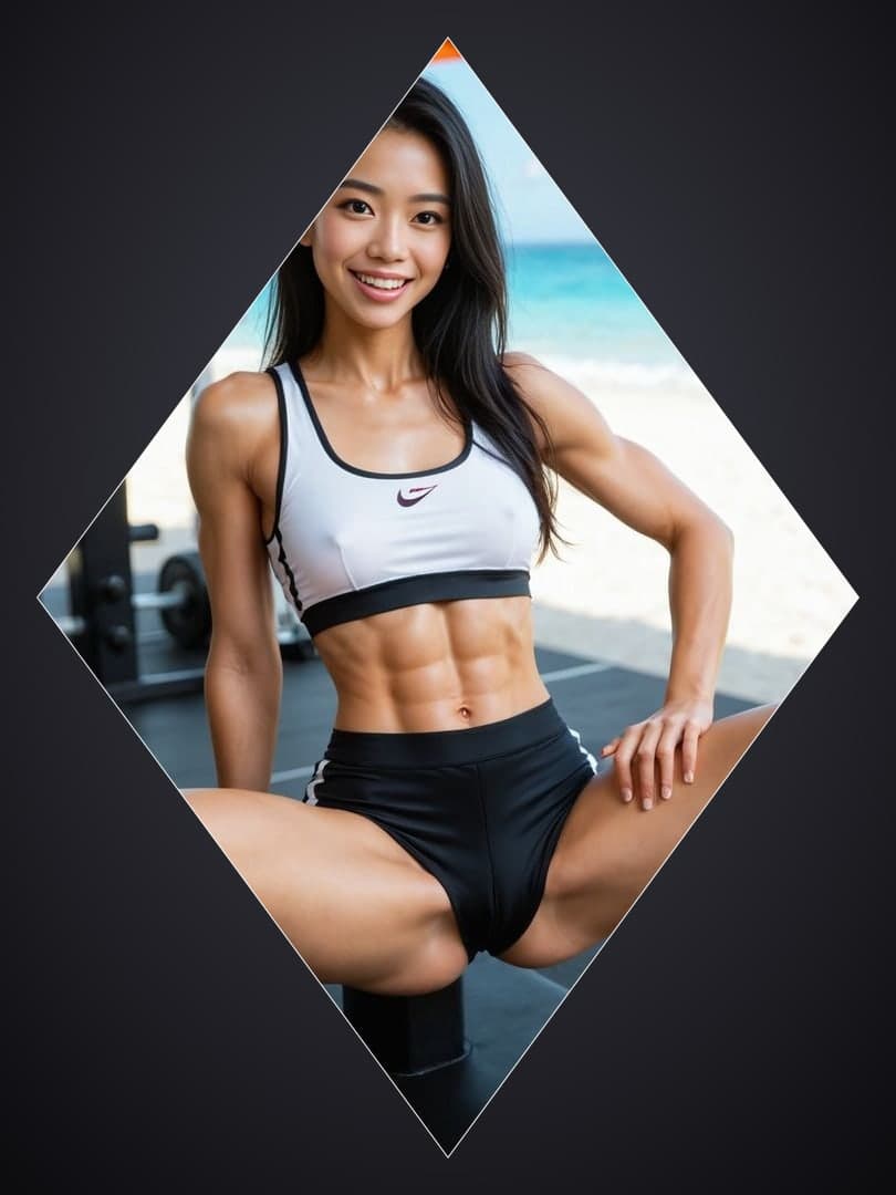Raven hair gym bench spread