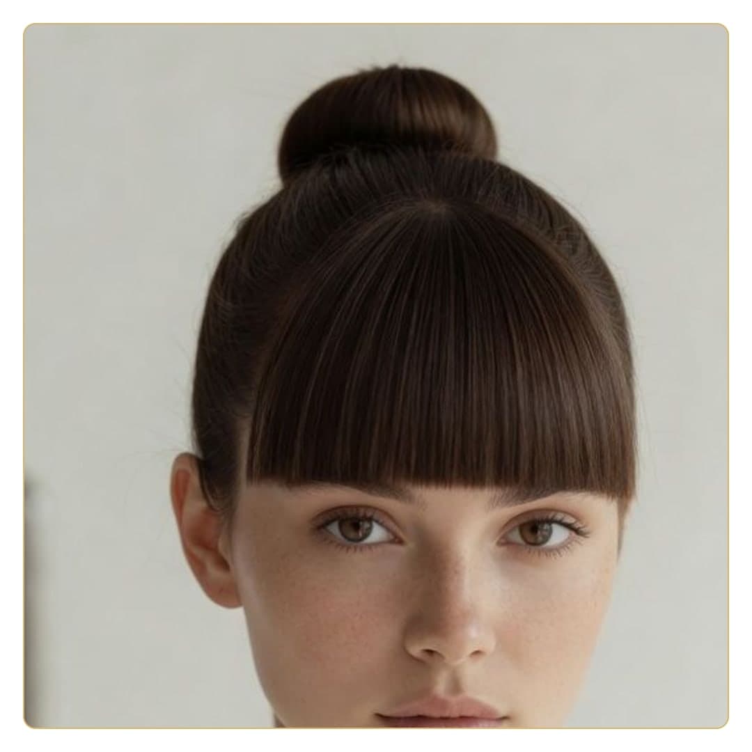 Brunette headshot natural face