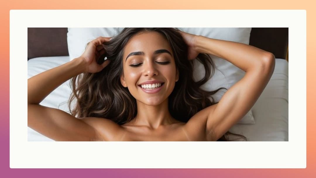 Young Latina topless in bed