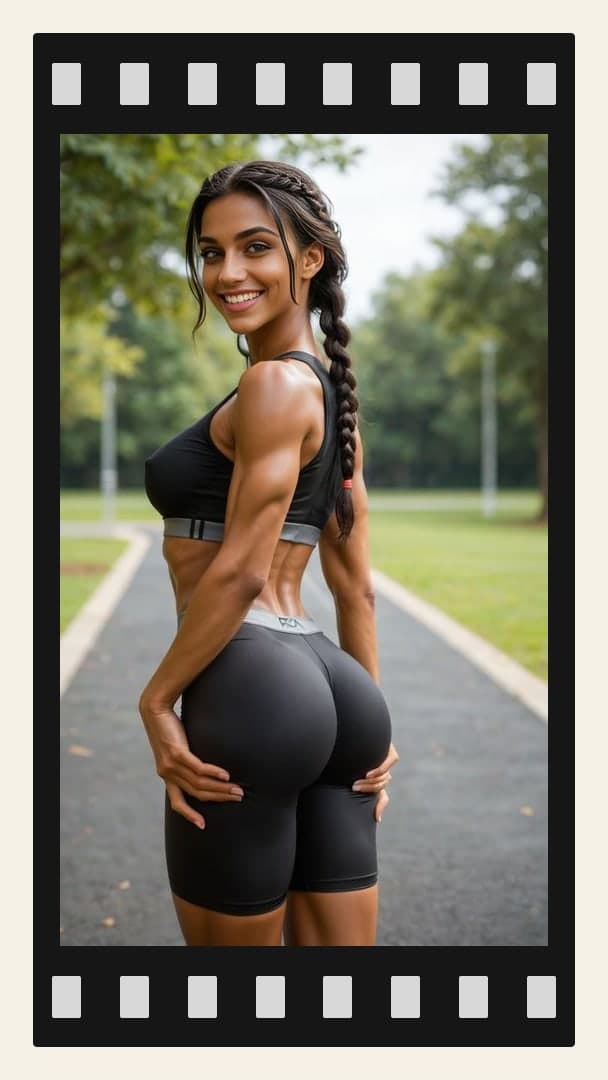 From behind park grip