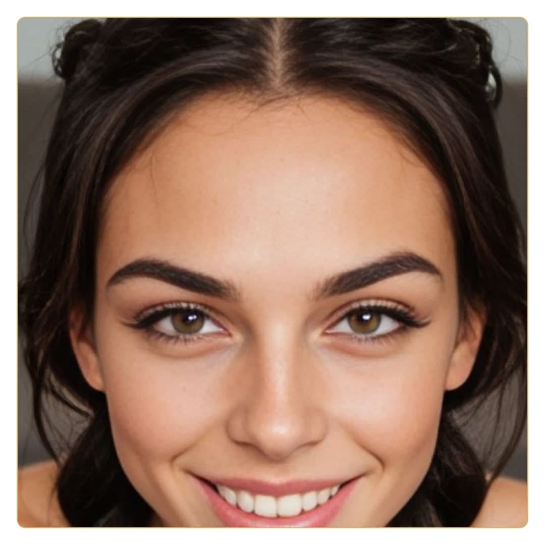 Curvy fitness coach close-up smile