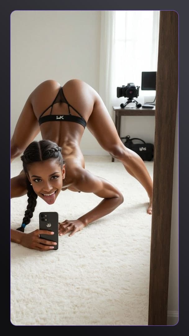 From behind on all fours