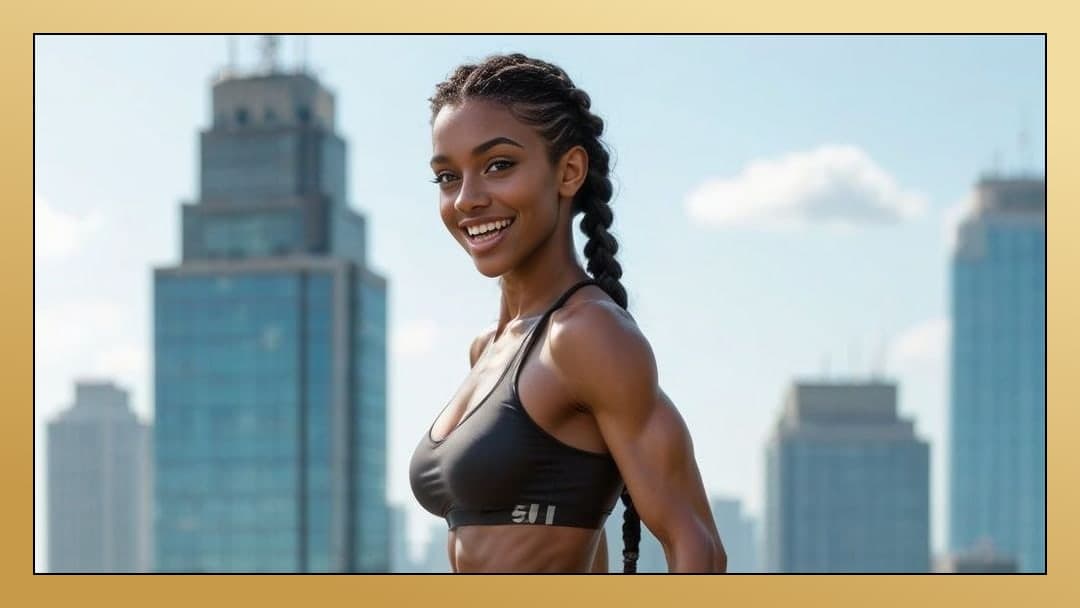 Long faux locs skyline smile