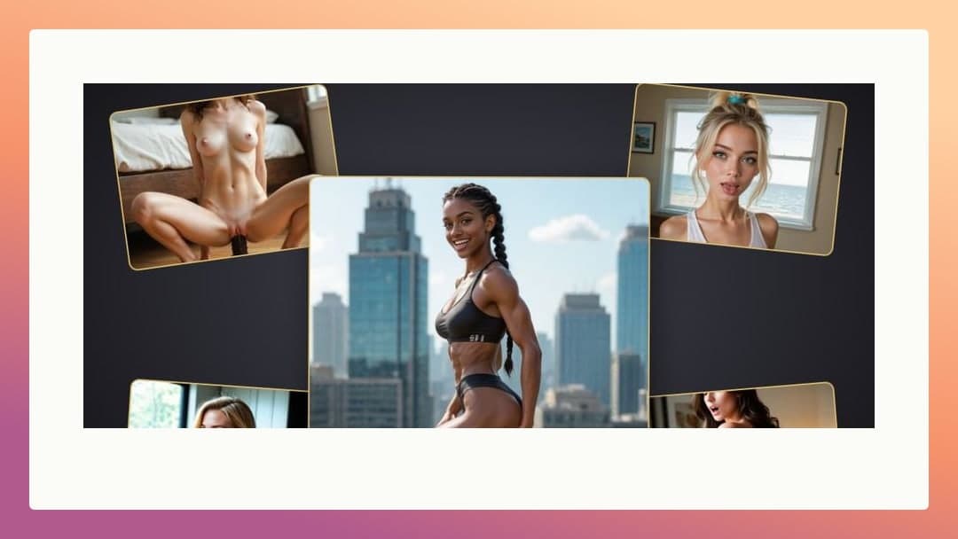 Wide collage banner with skyline