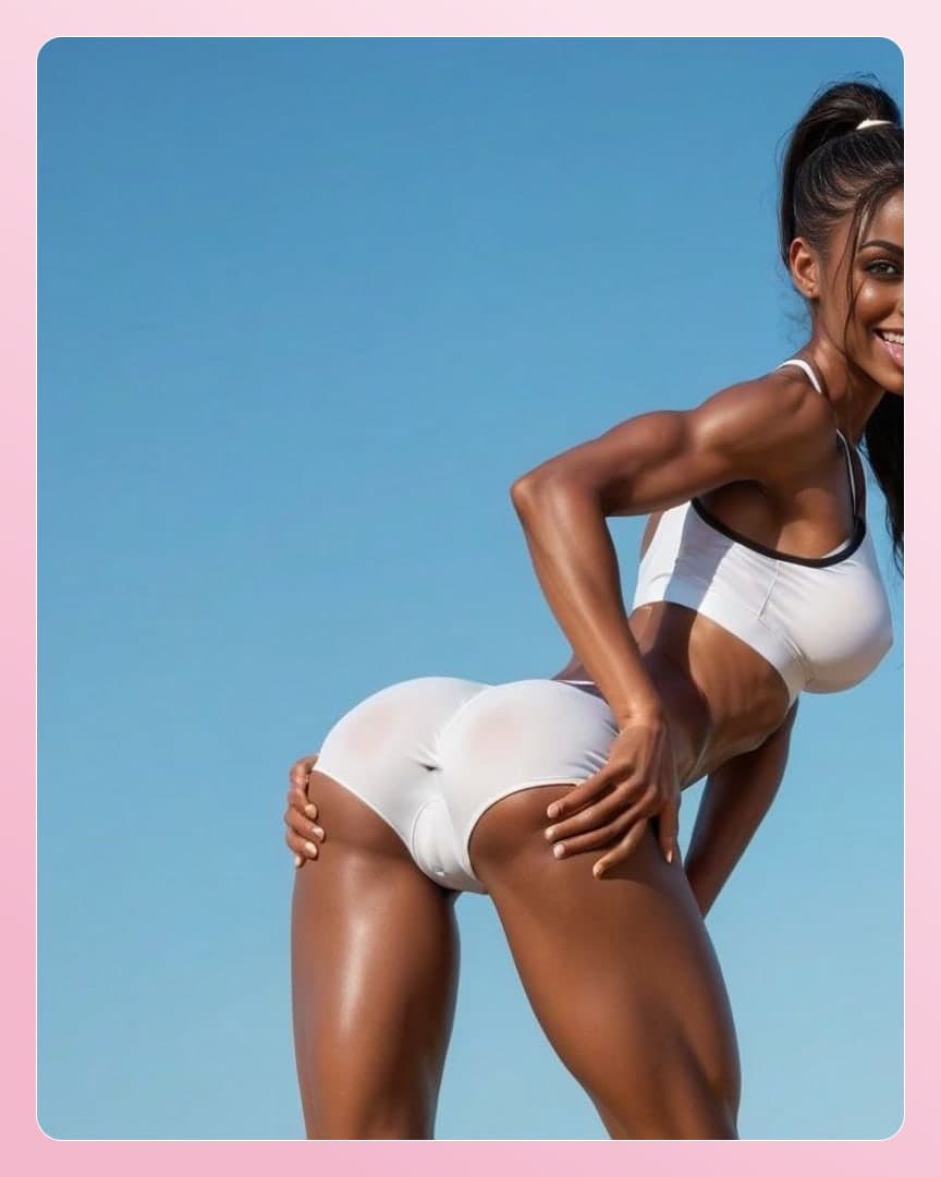Young adult from behind booty grab