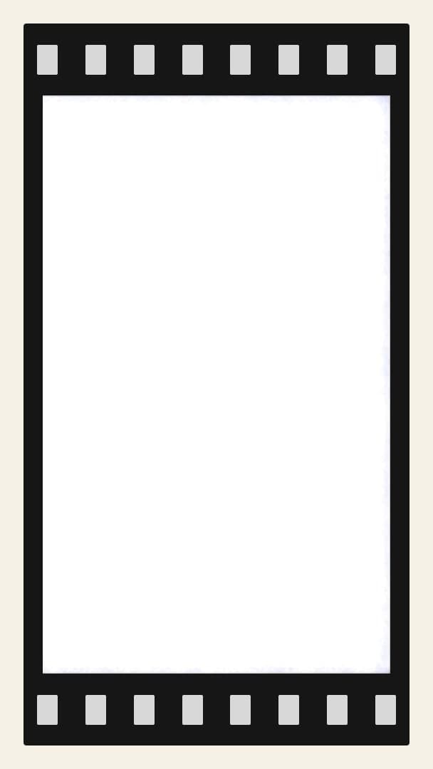 Empty film strip frame