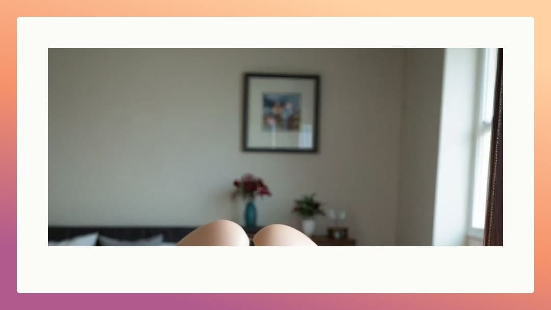 Curvy Asian ass on bed