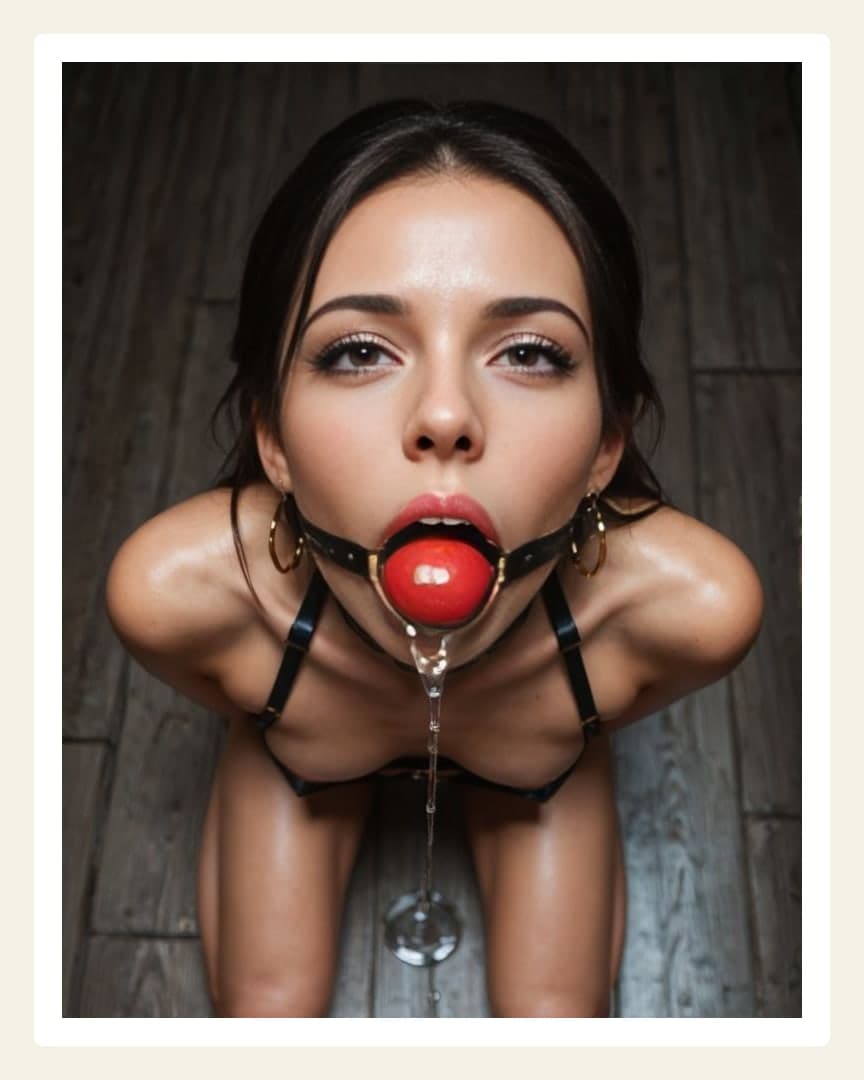 Young Asian ball gag POV