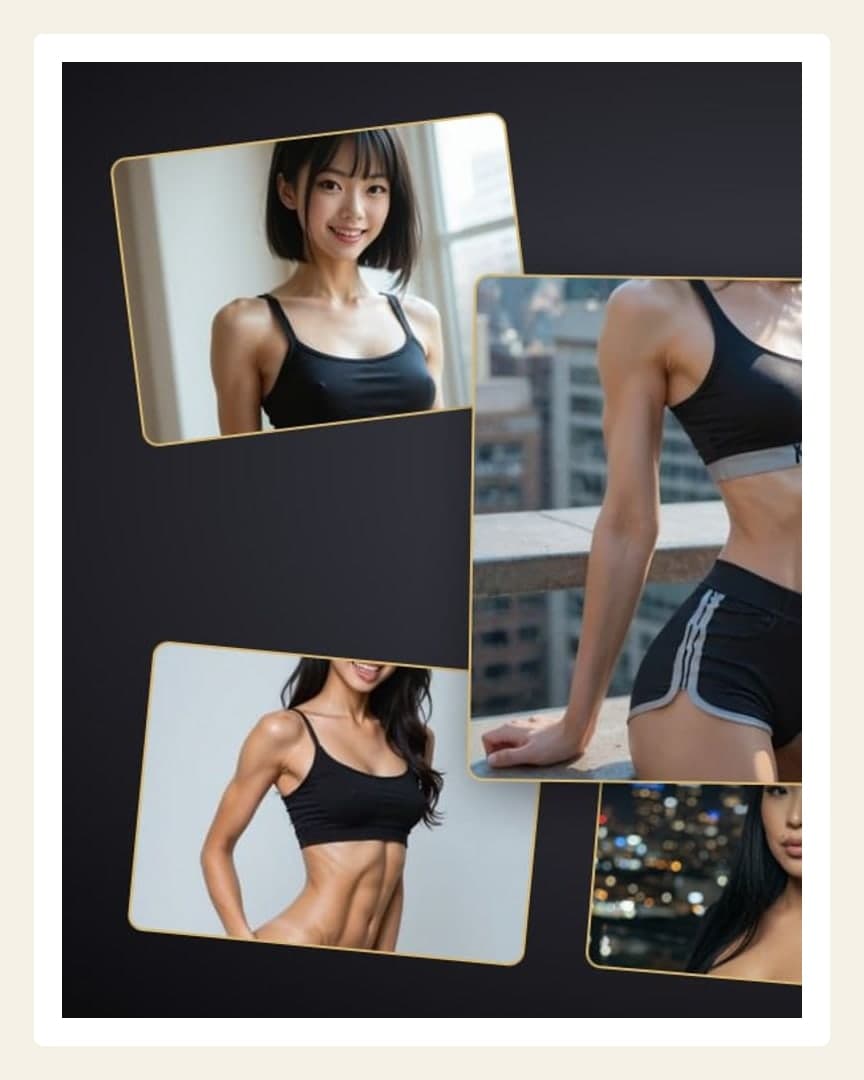 Balcony sunset sports bra profile