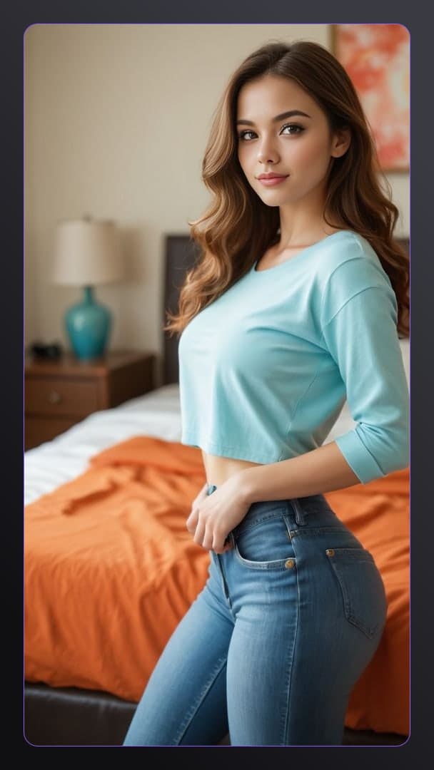 College latina in crop top