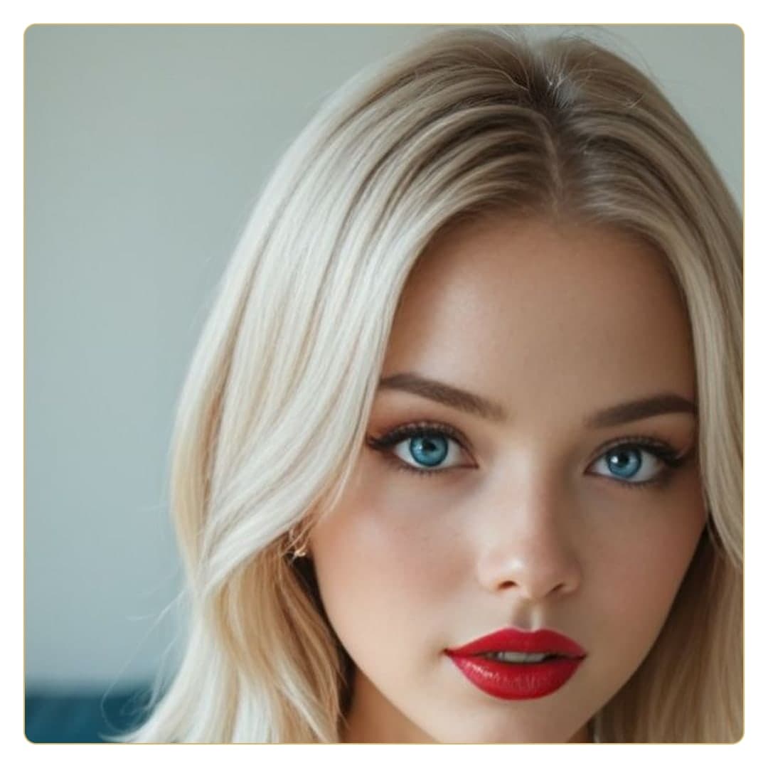 Young adult blonde beauty portrait