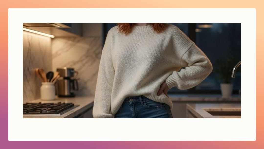 Redhead sweater kitchen banner shot
