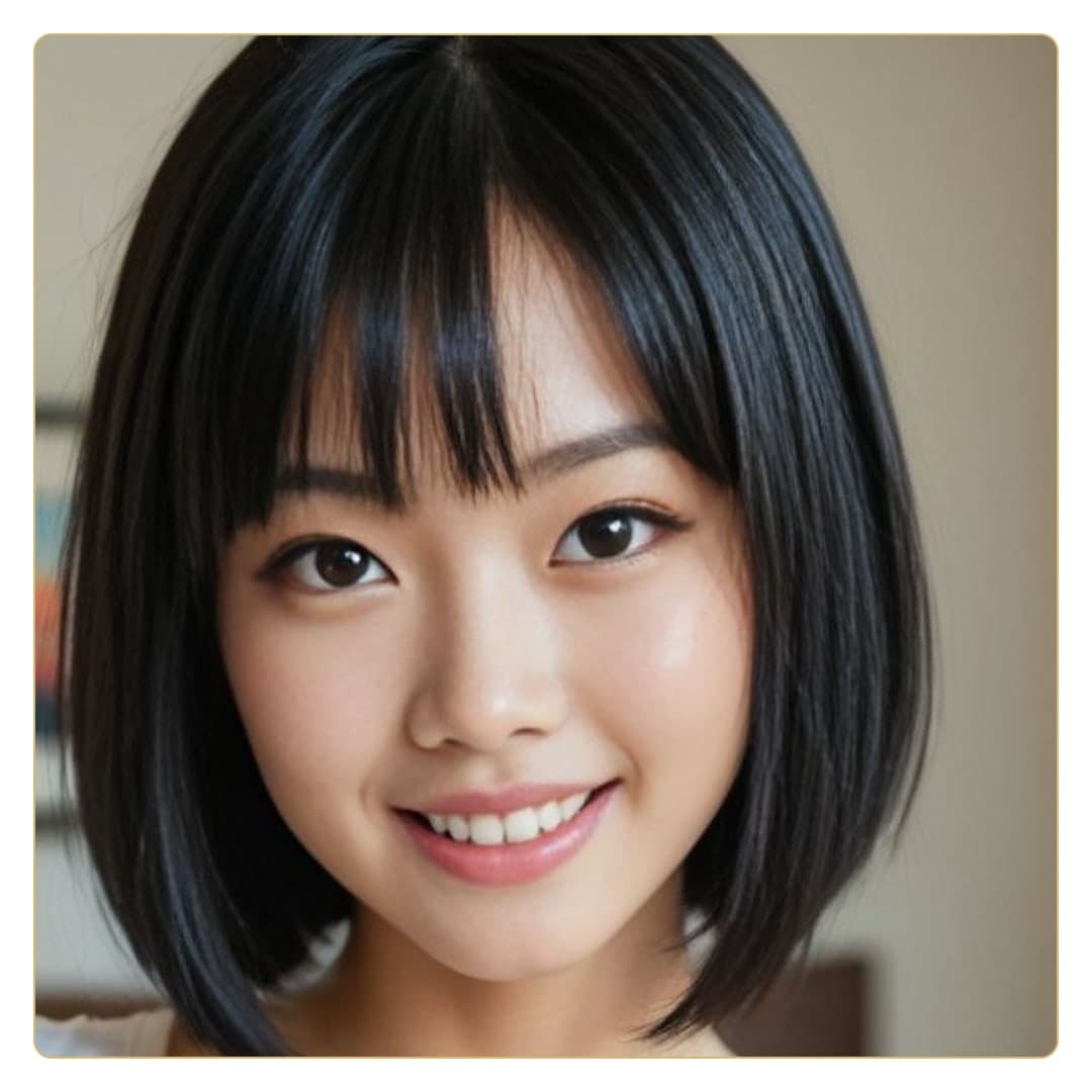 Asian beauty close-up portrait headshot