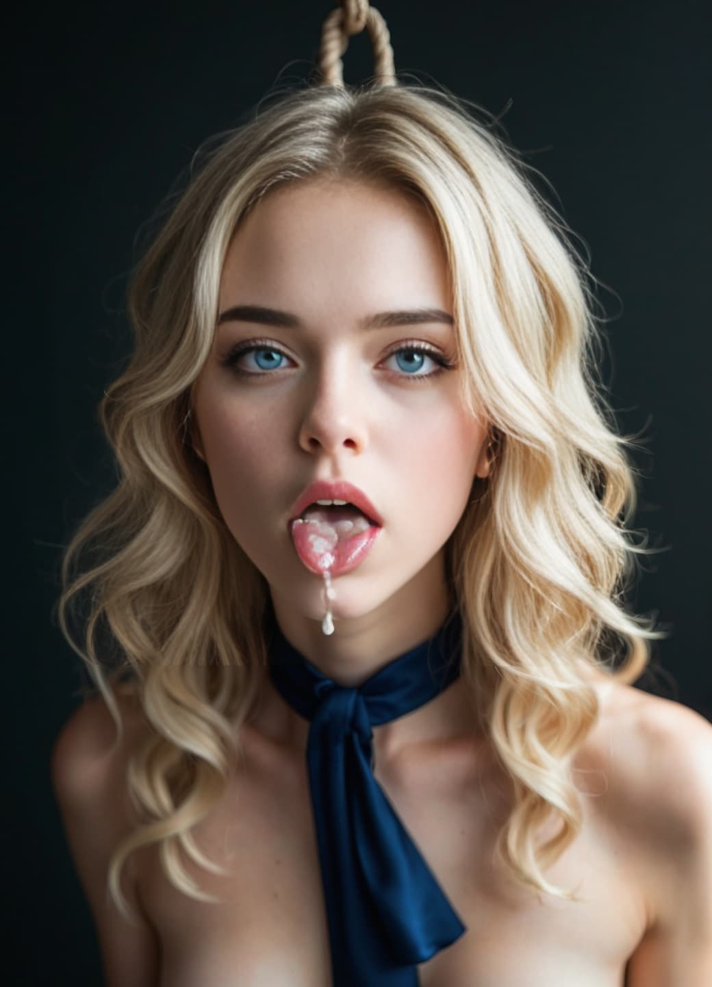 Sofiia Tree platinum blonde studio portrait