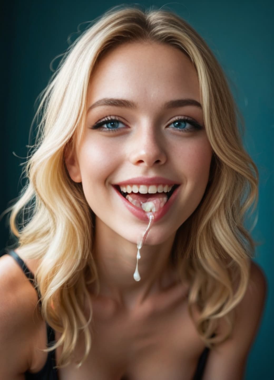 Esther Sei messy-glam close-up smile