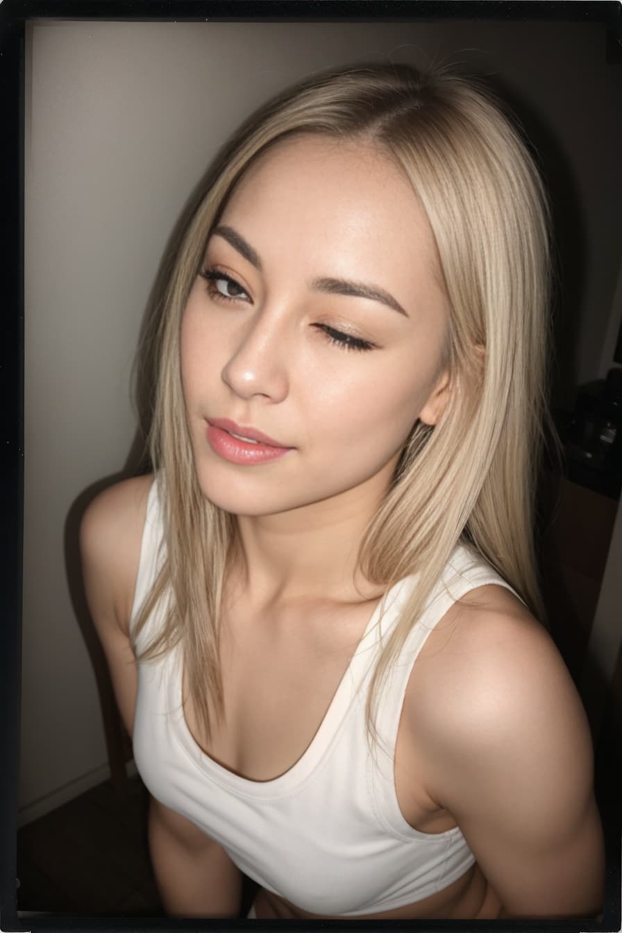 30 year old blonde kneeling