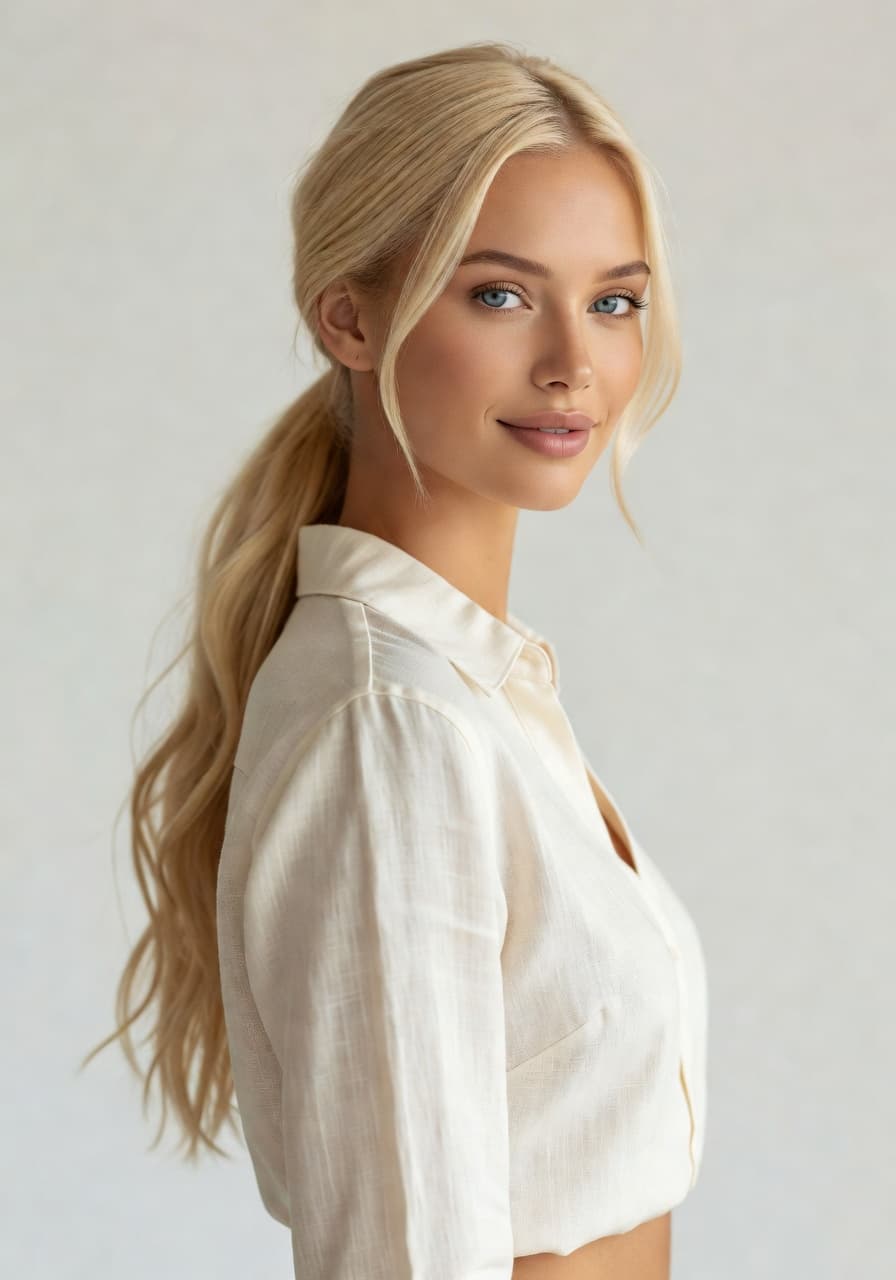 Margot soft studio glamour headshot