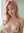 Young adult pink hair topless close-up