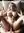 Nude missionary on beige couch