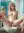Slim nude spread on bathroom counter