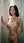 Young adult nude shower pose