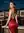 Brunette wavy hair rooftop bar look