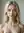 Blonde topless close-up stare