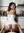 Raven hair reverse cowgirl in kitchen