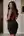 Raven wavy hair backless dress glance