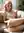 Pink hair nude on couch