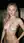 Wet topless blonde in night shower