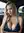 Blonde in blue lace car seat