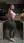 Platinum blonde crop top kitchen pose