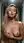 Curvy blonde topless mirror close-up