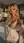 Blonde wavy hair kitchen selfie