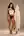 Slim brunette body in white crop top bikini bottoms