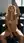 Nude blonde office chair selfie
