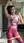 Gym girl mirror selfie in leggings