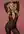 Front pose in sheer catsuit over pink micro bikini