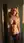 Golden blonde nude hallway mirror selfie