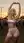 Athletic blonde stretches at festival