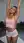 Curvy blonde gym stretch in pink crop