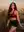 Rooftop garden sports bra pose
