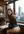 Open blazer on office chair