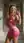 Curvy blonde bathroom mirror selfie