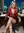 Blonde wavy hair blue eyes office chair