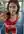 Slim brunette gym mirror selfie