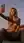 Curvy blonde nude rooftop selfie