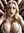 Hazel in lace bra, face and chest covered